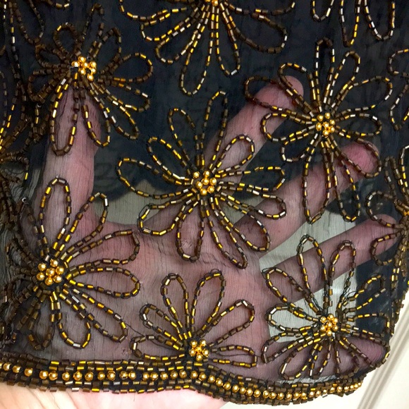 πFESTIVE SHEER BEADED JACKET - Picture 2 of 10